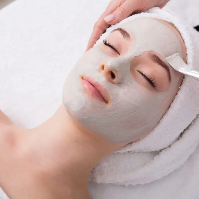 Professional facial treatment with hydrating face mask at Sangkent Beauty House in Damansara Uptown.