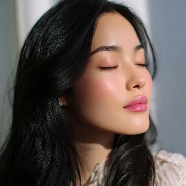 Beautiful woman with radiant skin after a professional beauty treatment at SangKent Beauty House.